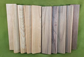 Exotic Wood Craft Pack - 10 Boards 1 1/2" x 8" x 1/2"  #921  $27.99